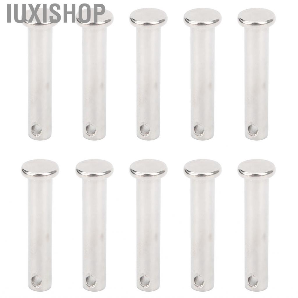 Iuxishop Round Clevis Pins Flat Head Polished Surface for Linear Moving Parts