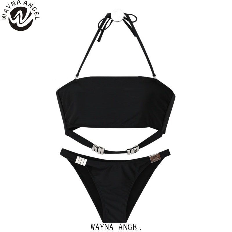 Bộ Đồ Bơi Hai Mảnh Màu Sắc Đơn Giản Quyến Rũ Cho Nữ