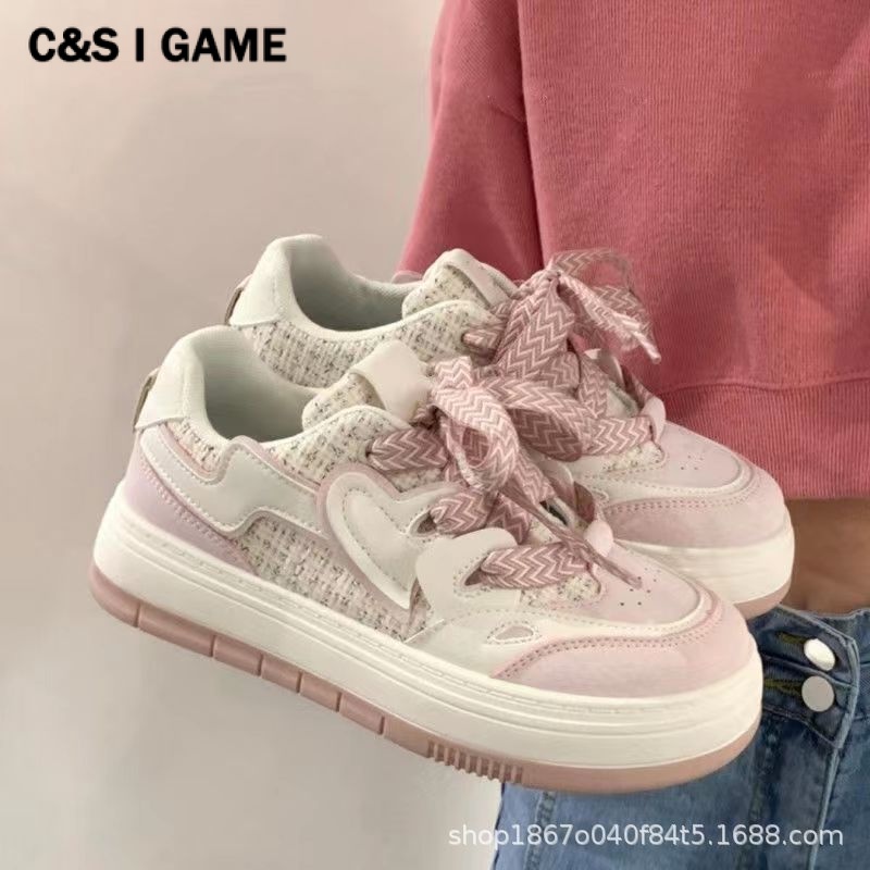 C＆S  Giày thể thao giày nữ giày bánh mì nữ đế cao 2023 Siêu Mềm Xinh Xắn FBX2390QIQ 37Z230912