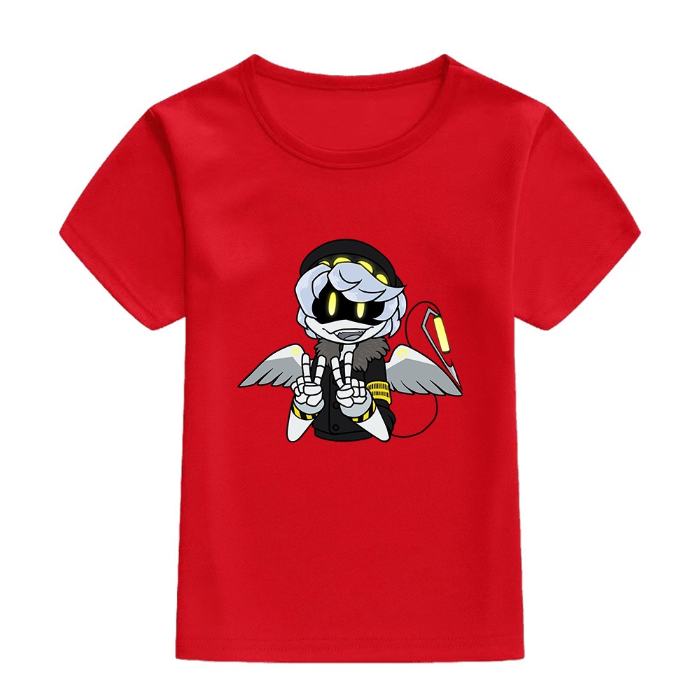 Áo Thun Tay Ngắn Dáng Rộng In Họa Tiết  Murder Drones Uzi Serial Cho Thanh Thiếu Niên