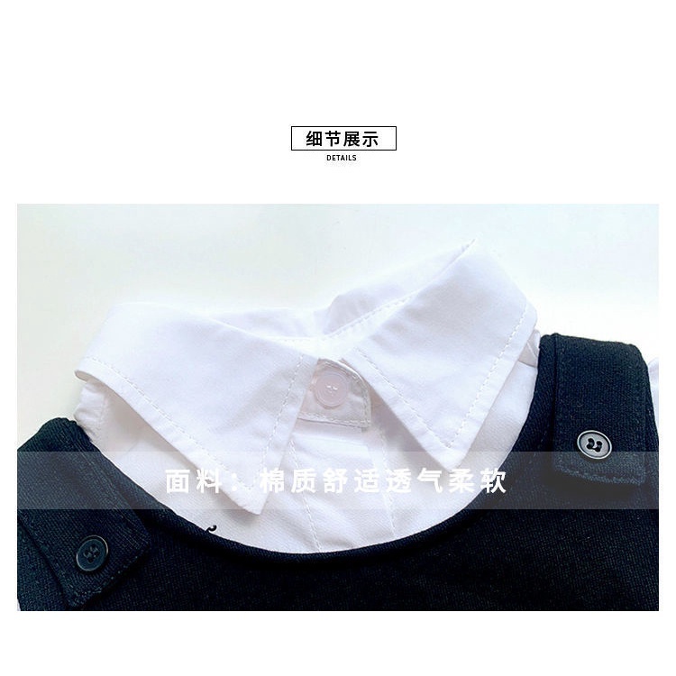 Áo Sơ Mi Trắng Đen Dài Tay Thời Trang Dành Cho Bé Gái 2023