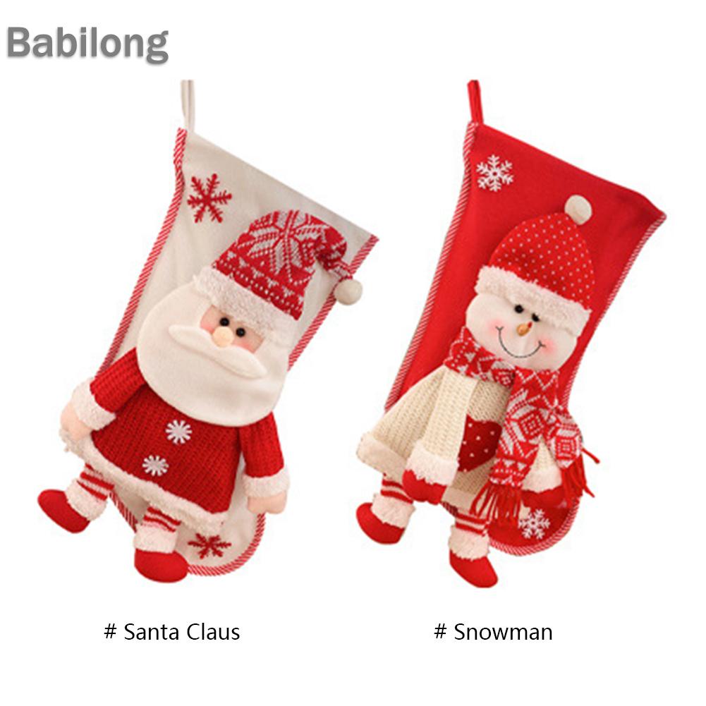 Túi Đựng Kẹo Giáng Sinh Sức Chứa Lớn Trang Trí Cây Thông Noel
