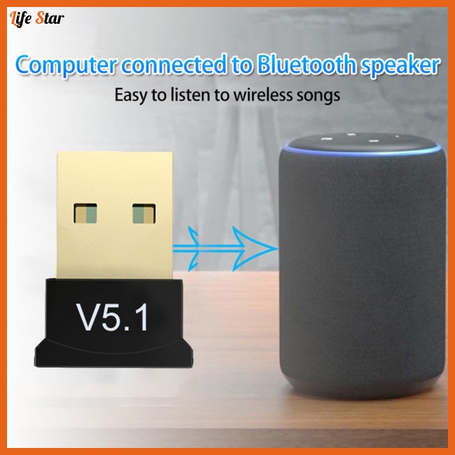 Usb Nhận Tín Hiệu bluetooth 5.1 lifestar v5.1 Cho pc laptop