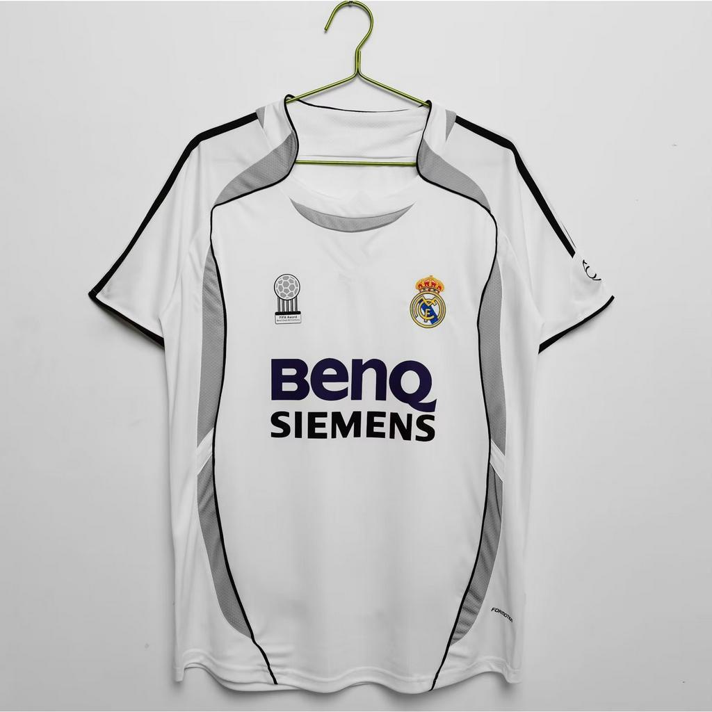 Áo Thun Số 06-07 Đội Tuyển real Madrid 2006 beckham ronaldo