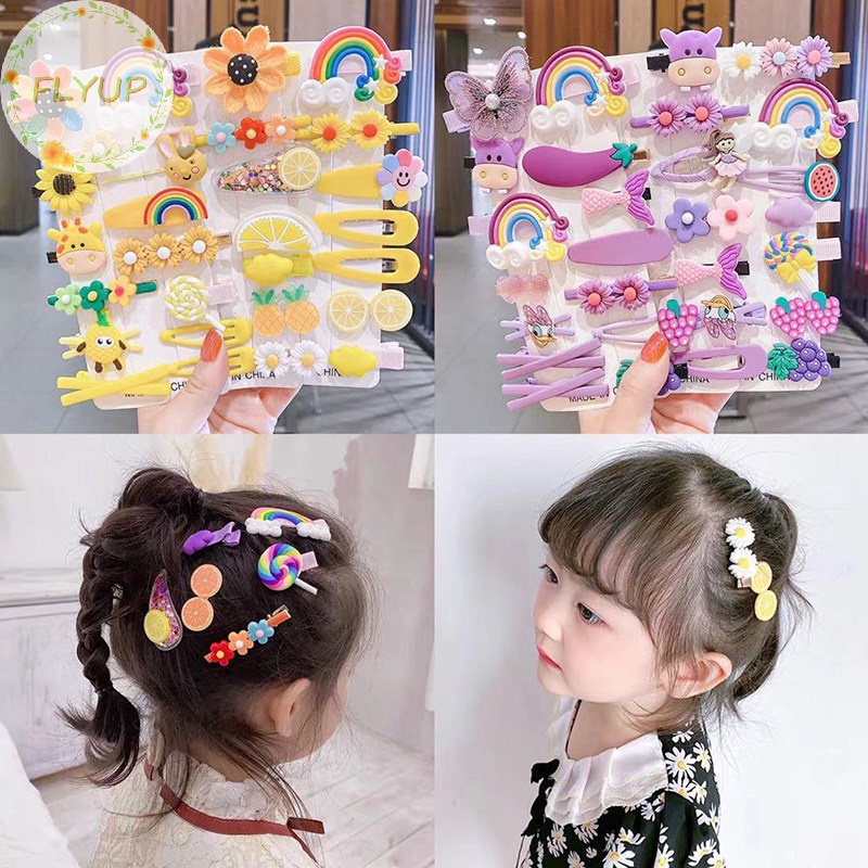 Set 14 Kẹp Tóc Hình Thỏ Dễ Thương Cho Bé Gái vn