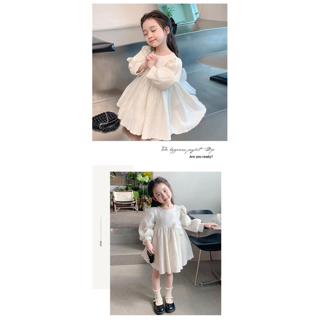 Gmn Đầm Công Chúa Tay Phồng Dài Phong Cách Hàn Quốc Cao Cấp Thời Trang Mùa Thu Dành Cho Bé Gái