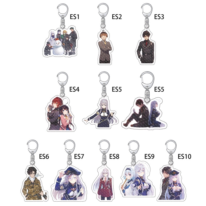 Móc Khóa Hình Số 86 Bằng Acrylic Phong Cách Anime Eighty Six