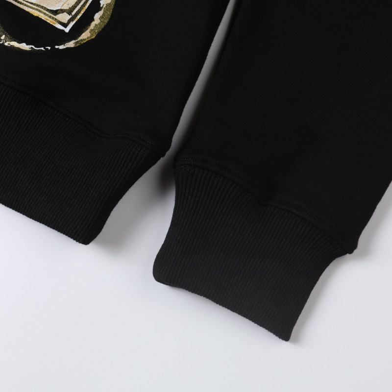 Áo hoodie Cổ Tròn Họa Tiết Vẽ Tay 23ss Màu Sắc Đa Dạng