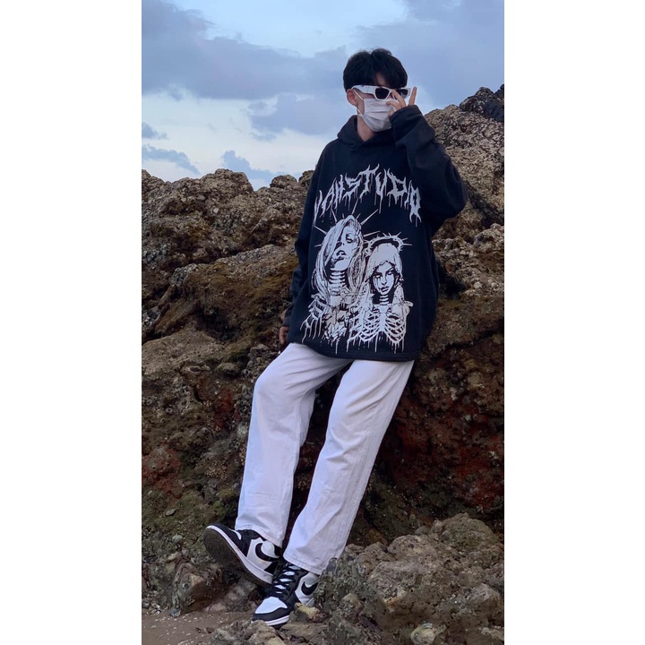 Áo hoodie  QUEEN DEVIL Áo khoác nỉ vah.studio qeen devil chất nỉ bông cao cấp