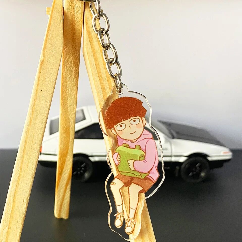 Móc khoá Mobu Saiko Hyaku Mob Psycho 100 Acrylic Keychain Shigeo Kageyama Phụ Kiện Trang Trí Balo Túi xách