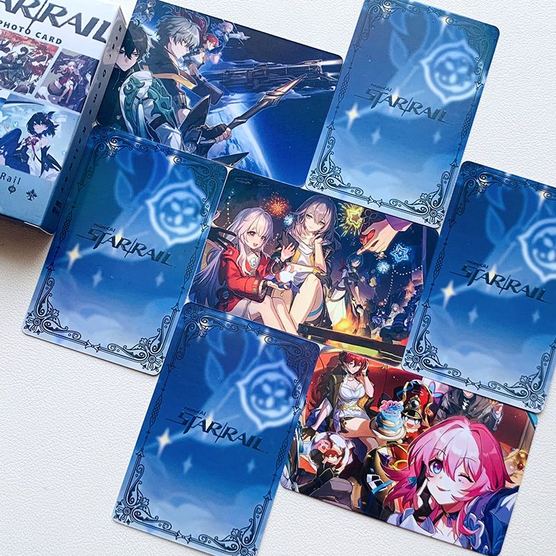Honkai Star Rail HSR - Card bo góc Red Carpet Thẻ Ghi Chú Hình Ngôi Sao laser jingyuan xier fu xuan blade hd Tinh Tế Sáng Tạo