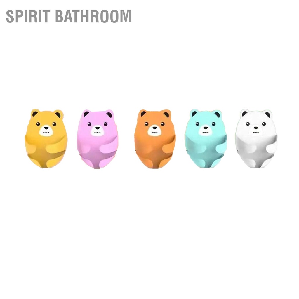 SPIRIT Bathroom Bộ 5 Cắm Móc Dễ Thương Chắc Chắn Đấm Giá Rẻ Đáng Tin cậy Đa Năng Hoạt Hình Gấu Nhà Bếp Phòng Tắm Ngủ