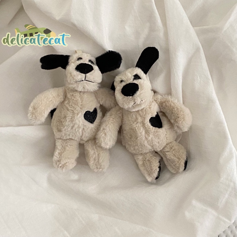 Móc Khóa Hình Cún Nhồi Bông Màu Đen Dễ Thương