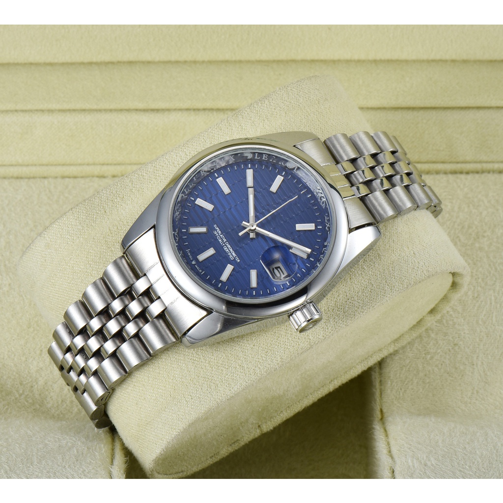 Đồng Hồ Thạch Anh Bằng Hợp Kim Màu Xanh Ô Liu 36mm Cá Tính Cho Nam