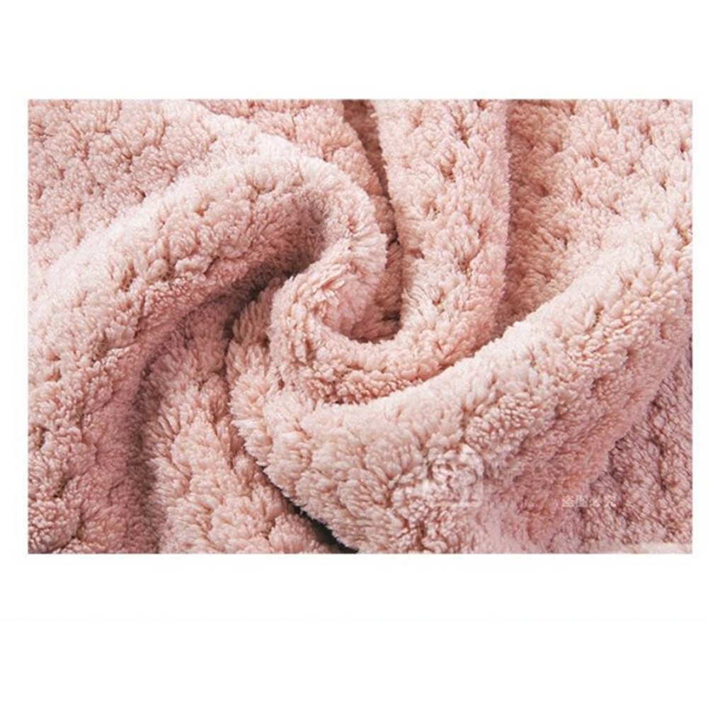 Khăn Lông Cừu San Hô Khăn Treo Hoạt Hình Quả Dứa Phòng Tắm Nhà Bếp Bát Rửa Nước Dày Thấm Hút Sáng Tạo Lau