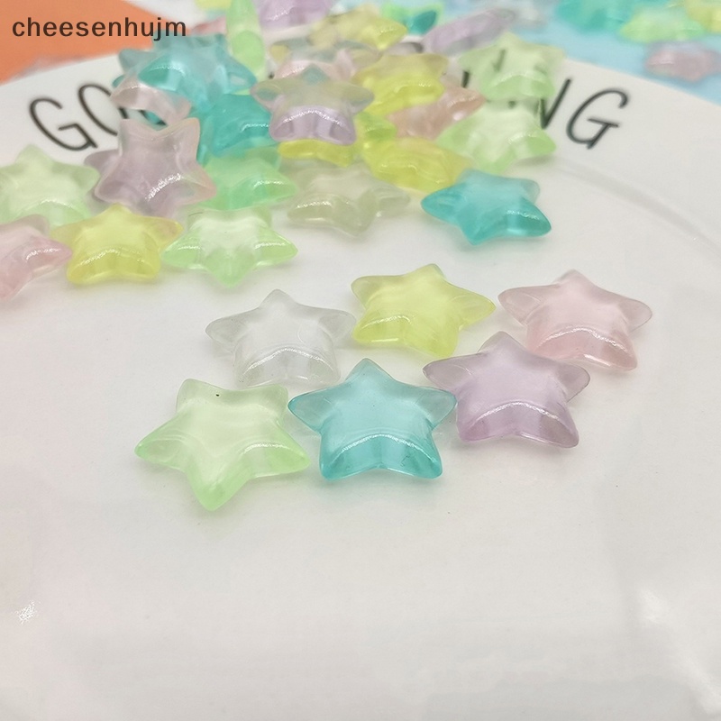 Cs Set 10 Mô Hình Ngôi Sao Dạ Quang mini Bằng Nhựa resin Trang Trí Tiểu Cảnh vn