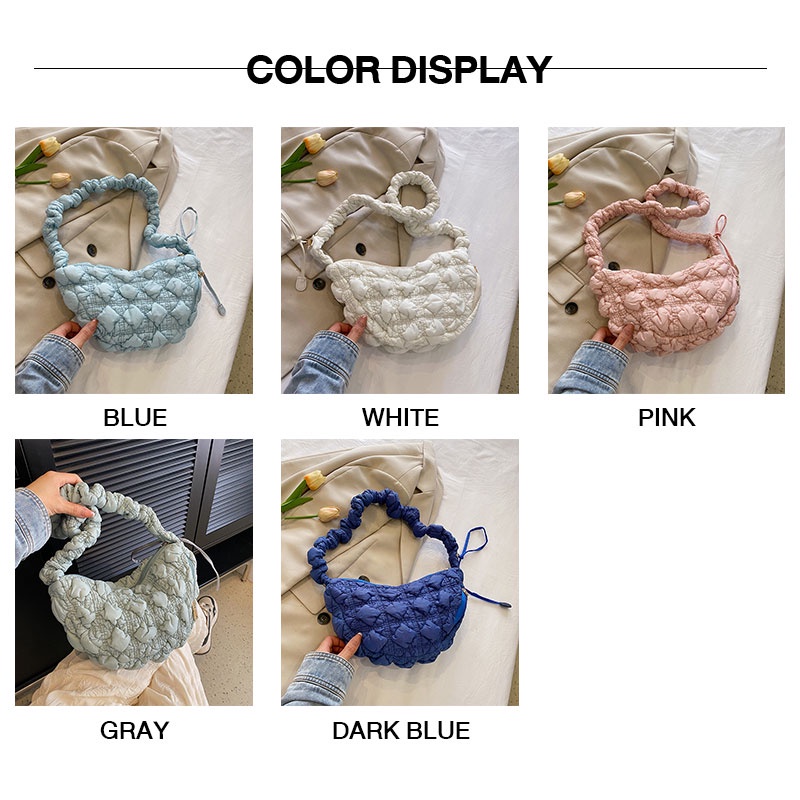 Túi Đeo Chéo Vai Hình Đám Mây Nhỏ Nhắn Thời Trang Hàn Quốc Cho Nữ