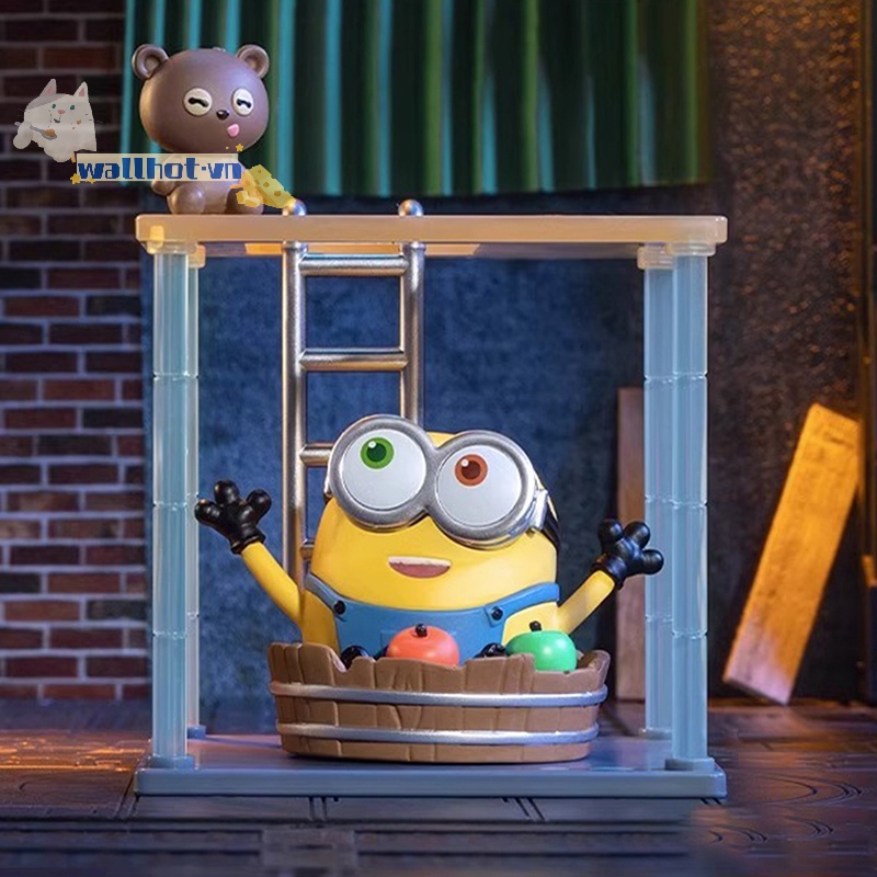Wallhot > Đồ Chơi Mô Hình Hộp Quà Tặng Sinh Nhật Huyền Bí Mẫu pop mart minions at work
