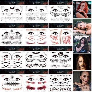  Nhãn Dán Hình Xăm Nhện Kinh Dị Chống Nước   Miếng Dán Mặt Nạ Hóa Trang halloween Cho Nam   Nữ 