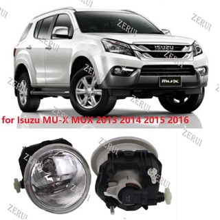 1 bộ đèn sương mù trong suốt cho isuzu mu-x mux 2013 2014 2015 2016