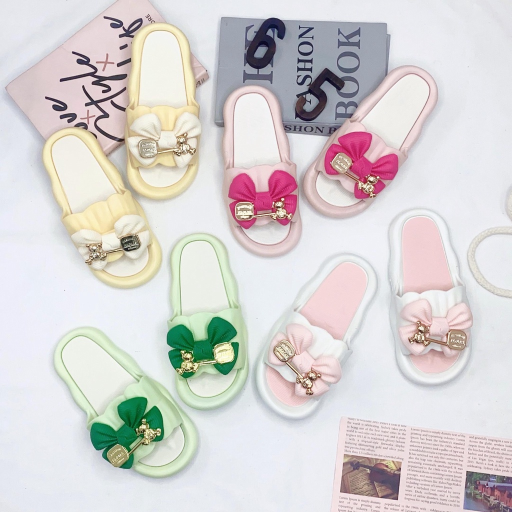 JY390-A4  - Dép Nữ Mới Đế Dày Chống Trơn Trượt Mùa Hè, Dễ Thương Êm Chân