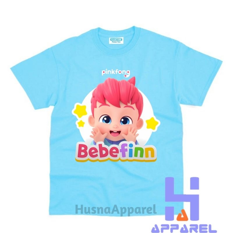 Áo thun cho bé trai và bé gái in hình Pinkfong BEBEFINN dễ thương kute, chất liệu cotton mềm mịn thoáng mát NTSHIRT