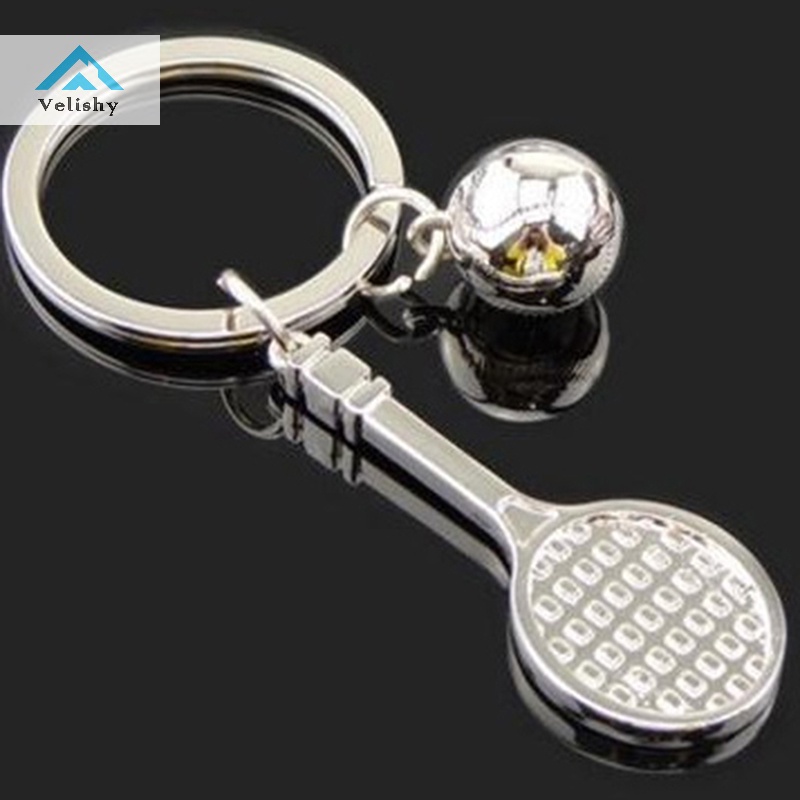 Velishy Móc Khóa Hình Quả Cầu Lông 3d Bằng Kim Loại