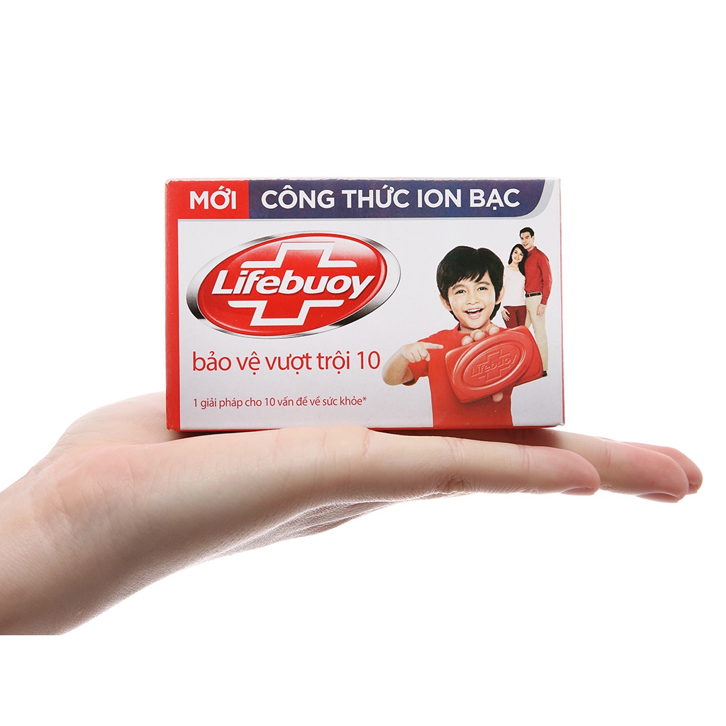 Bánh Xà Phòng Lifebuoy Đỏ Bảo Vệ Vượt Trội 125G