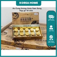 [BỔ NÃO] An Cung Ngưu Hoàng SAMSUNG GUM JEE HWAN Hàn Quốc, Hộp 10 Viên
