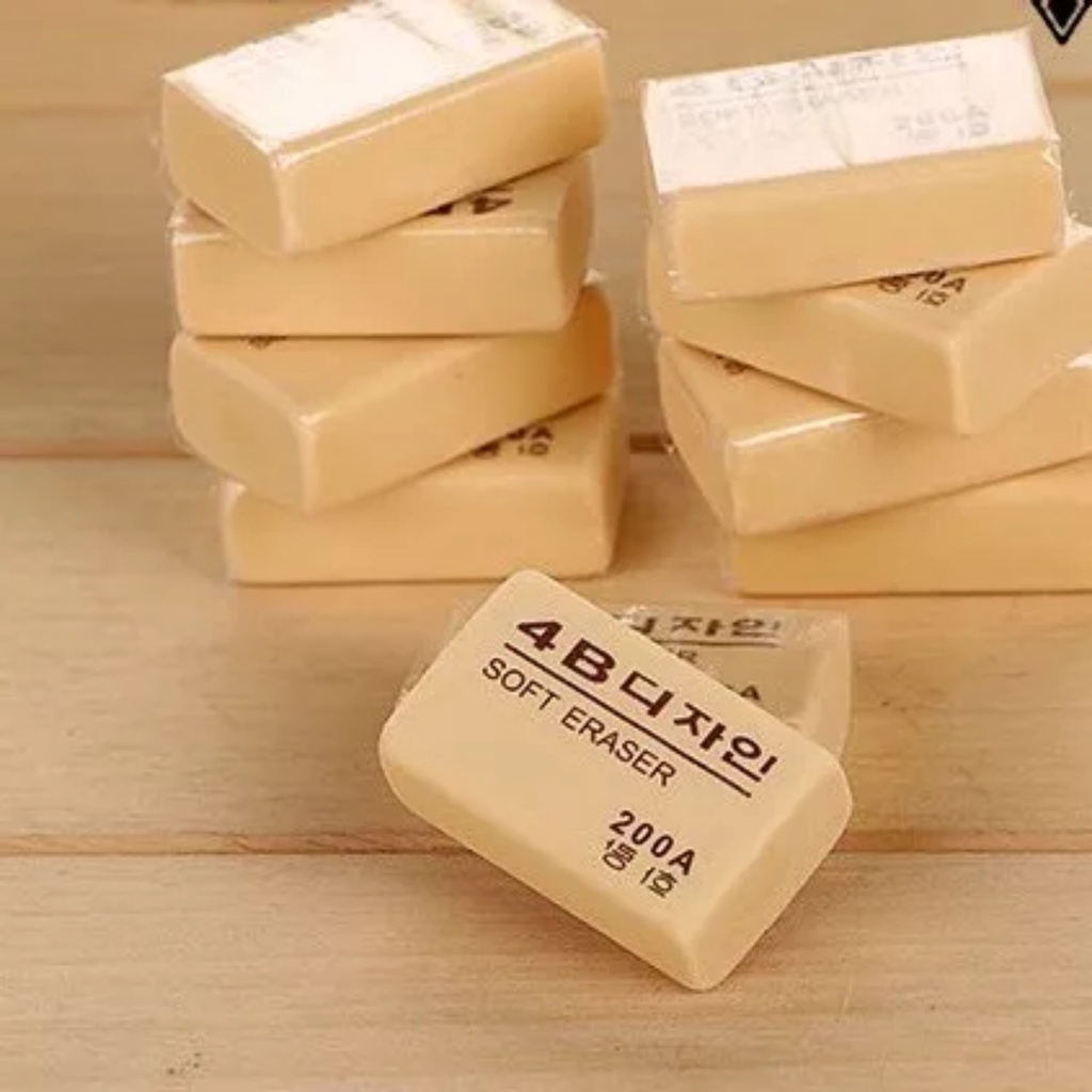 PVN60005 Gôm Tẩy Bút Chì 4B Deli - Tẩy Sạch Sẽ, Ít Vụn, Không Mòn Giấy T2