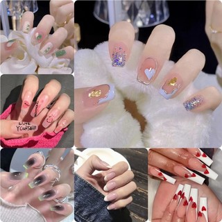 Set 24 Móng Tay Giả Trang Trí Nghệ Thuật