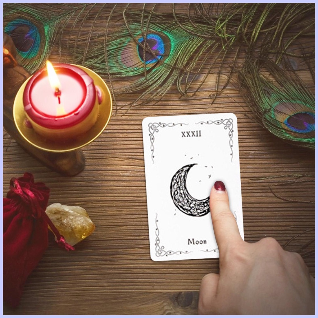 Bộ 36 Thẻ Bài tarot Phiên Bản Tiếng Anh luna lenormand wondekvn