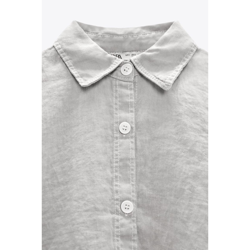 Áo sơ mi croptop Zara authentic