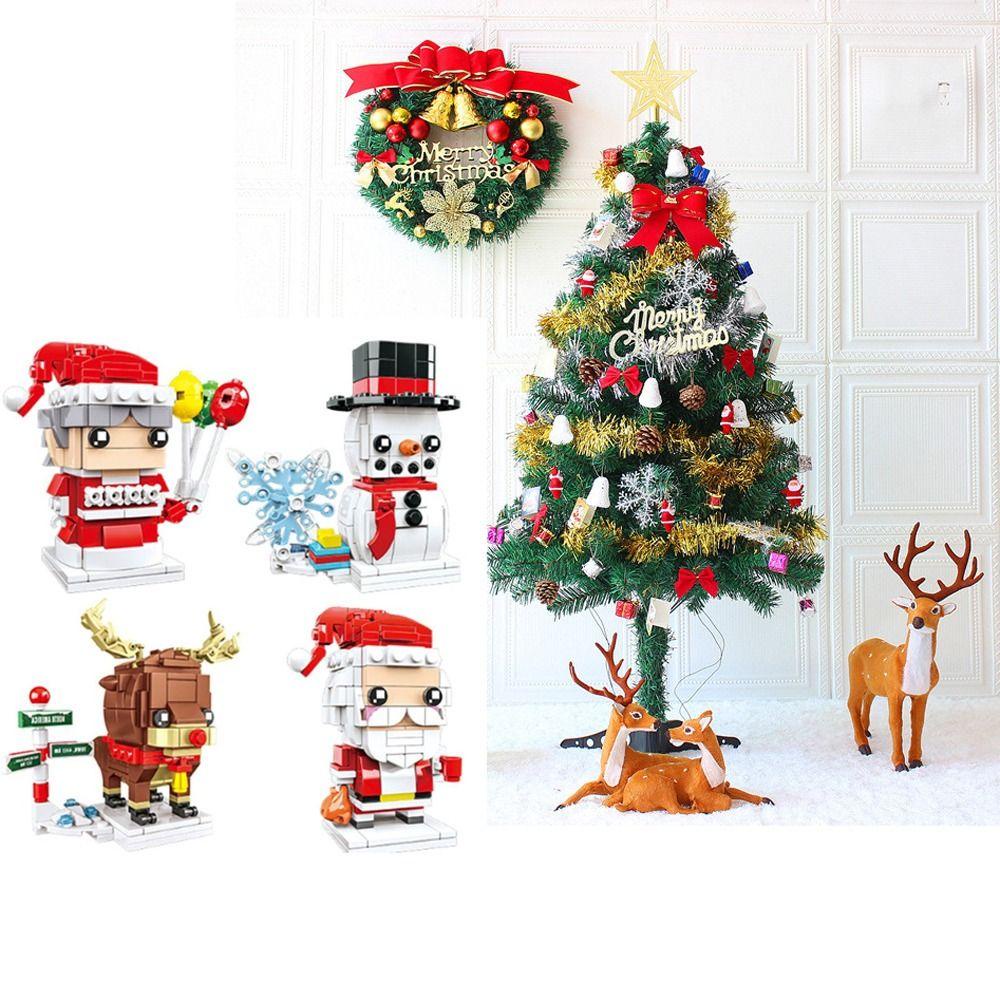 Mmluck Khối Đồ Chơi Lắp Ráp Mô Hình Ông Già Noel Hoạt Hình mini Dành Cho Trẻ Em