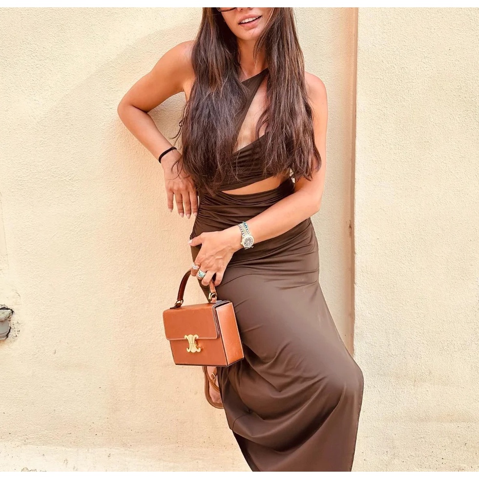 Zara Đầm Dáng Ôm Thiết Kế Hở Xếp Ly Thời Trang Mùa Thu Xinh Xắn Cho Nữ 3641807