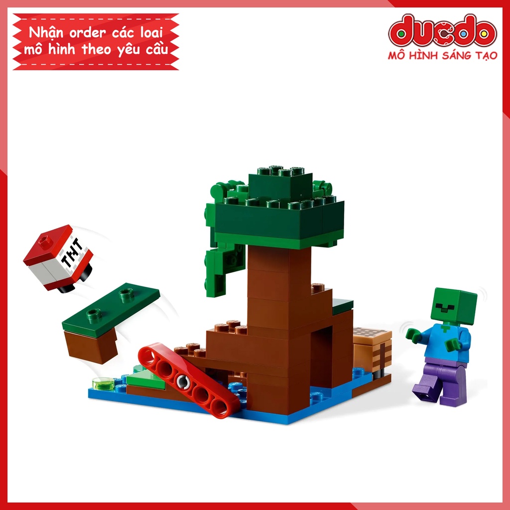 No 1028 Lắp ghép Minecraft Cuộc Phiêu Lưu Đầm Lầy - Đồ chơi Xếp hình Mô hình 21240