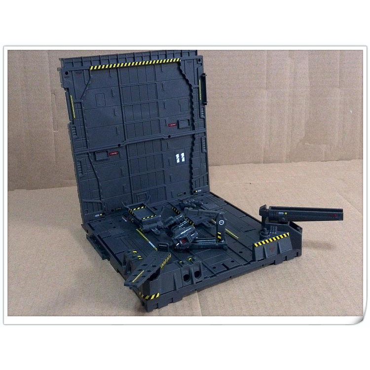 Mô Hình Lắp Ghép Sa bàn Gundam - Mô Hình Xưởng Robot - Domain Base Cho SD RG MG PG Gundam