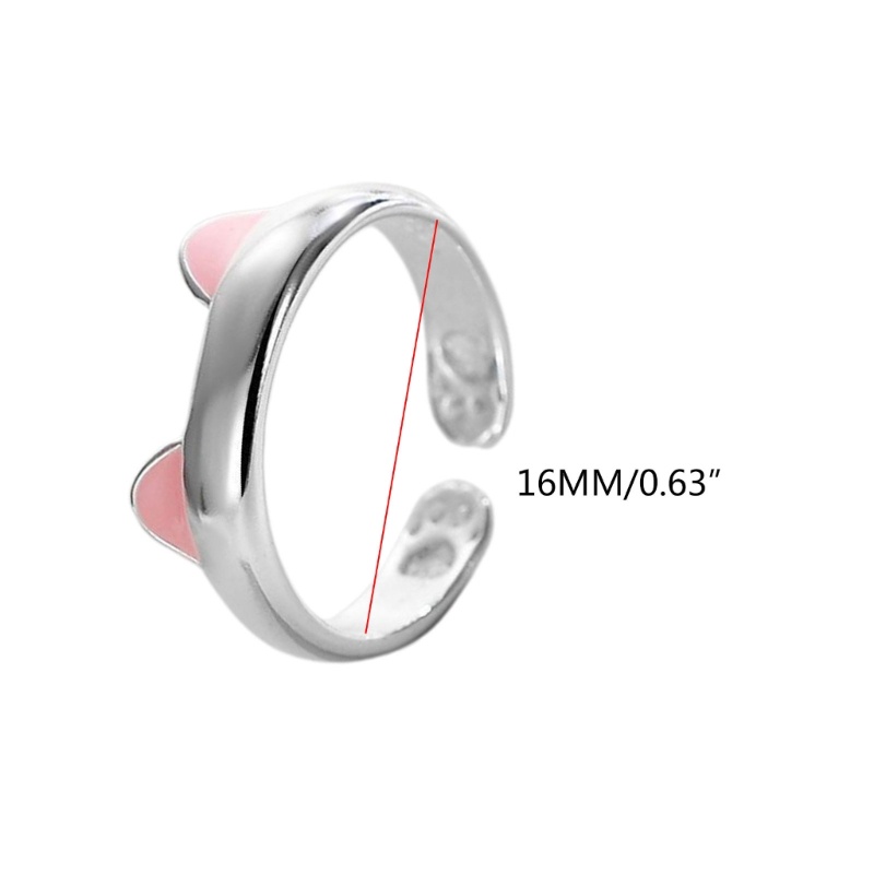 King Nhẫn Hình Tai Mèo Có Thể Điều Chỉnh Kích Cỡ Cho Nữ