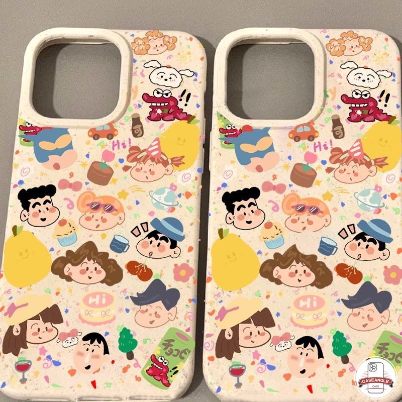 Ốp Điện Thoại Dẻo Họa Tiết Cậu Bé Bút Chì Cho iphone 15 11 14 12 13 pro max 7plus xr 6 6s 7 8 15 plus 8plus x xs max