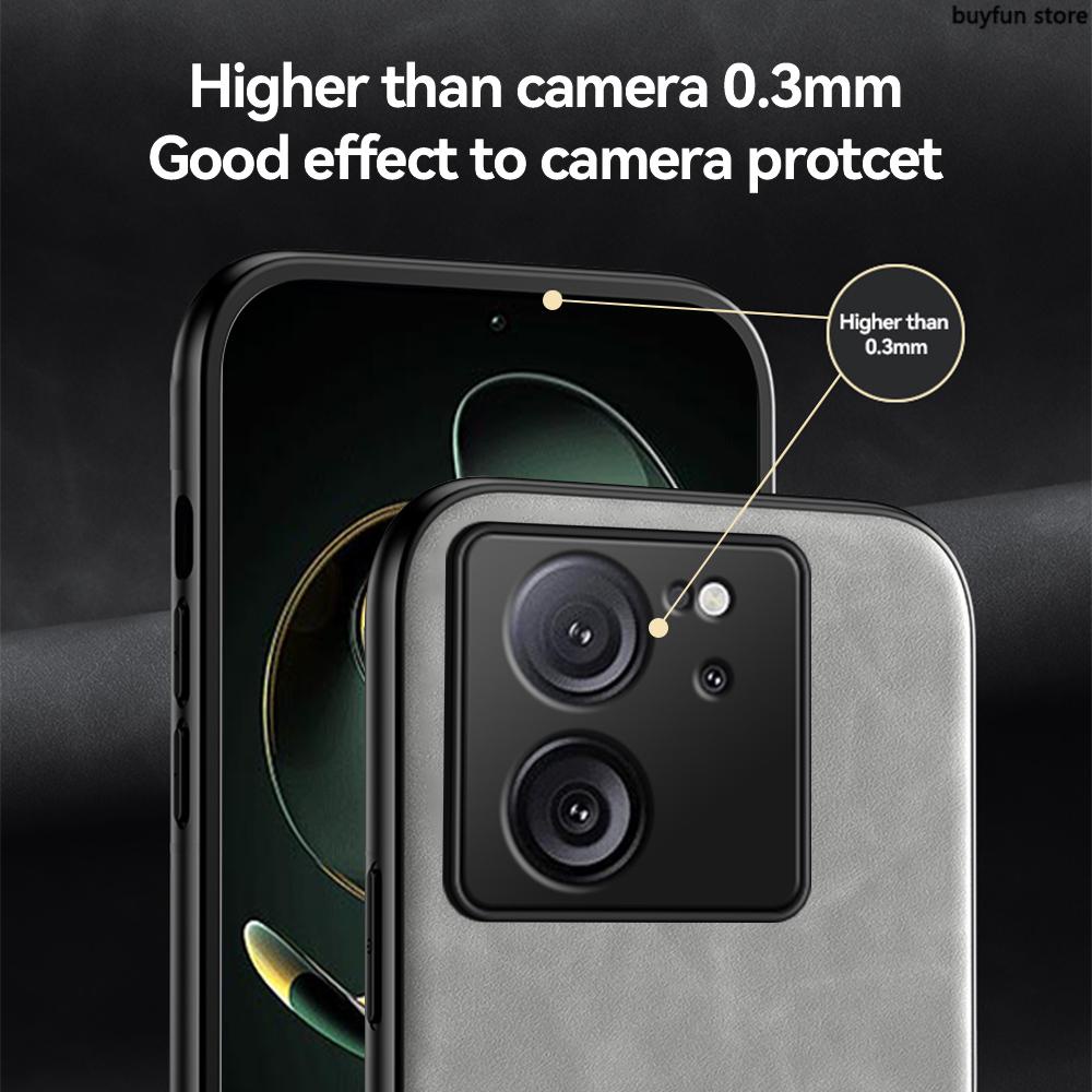 Luxury Retro Leather Case for Xiaomi 13T 12T Mi 11t Pro 10t Mi13t 5G Soft Silicone+PC Shockproof Phone Back Cover