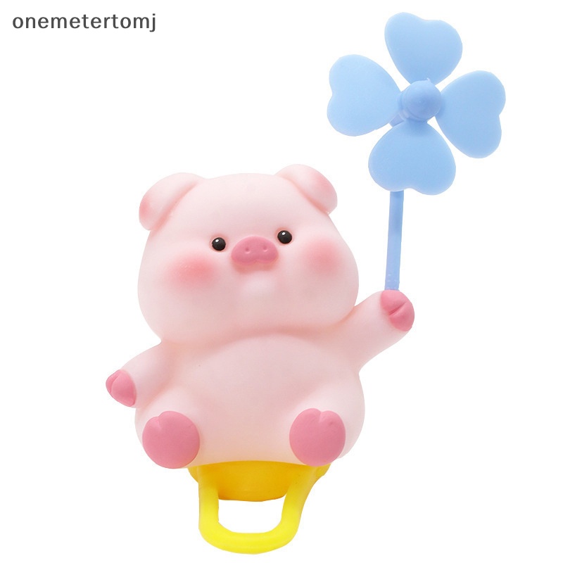 Onemetertomj Mũ Bảo Hiểm Xe Đạp Hình Heo Hồng Nhỏ Nhắn Dễ Thương Phá Vỡ Gió Trang Trí Xe Đạp Đường Đua