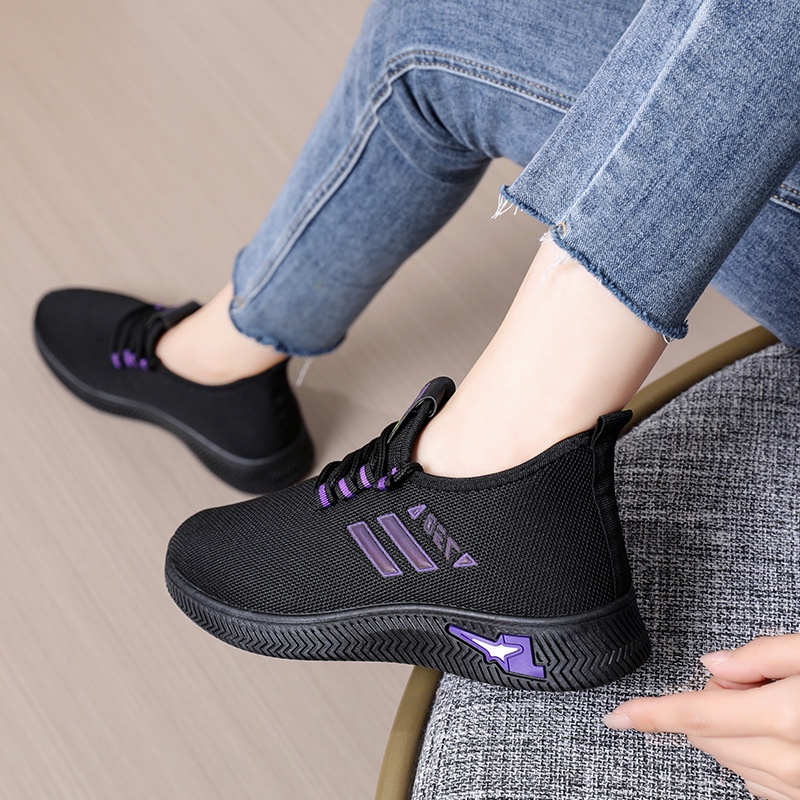 Giày Thể Thao Vải Dệt Thoáng Khí Thời Trang Mùa Thu Cho Nữ Ae30211