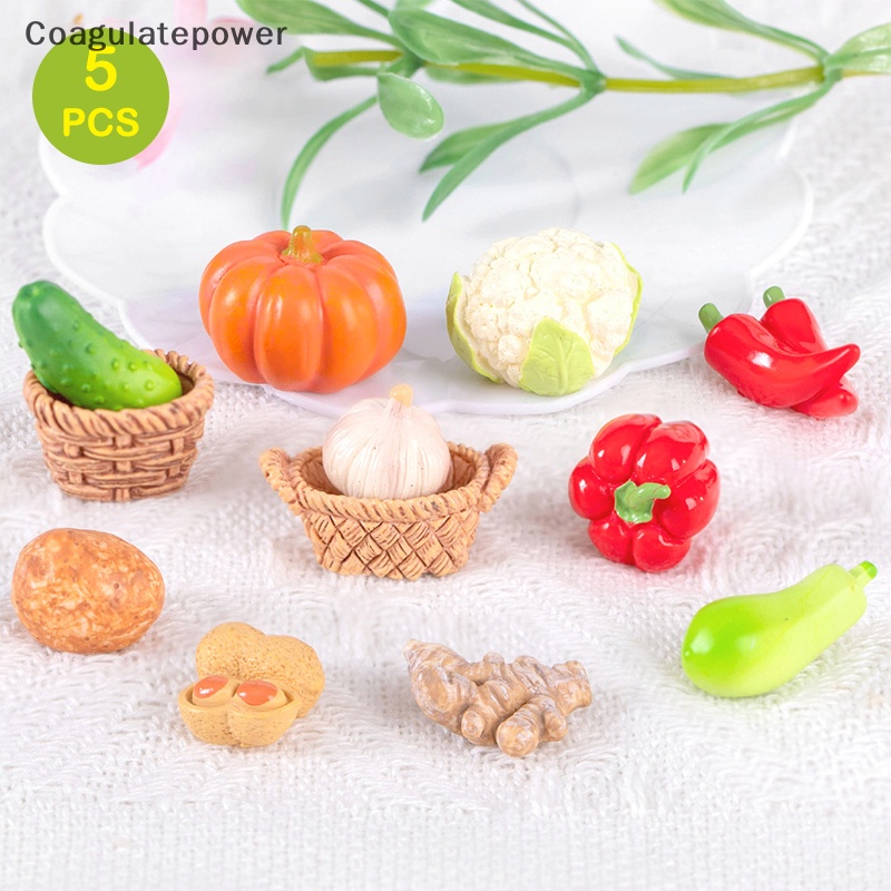 Set 5 Mô Hình Trái Cây Giả Trang Trí Nhà Búp Bê