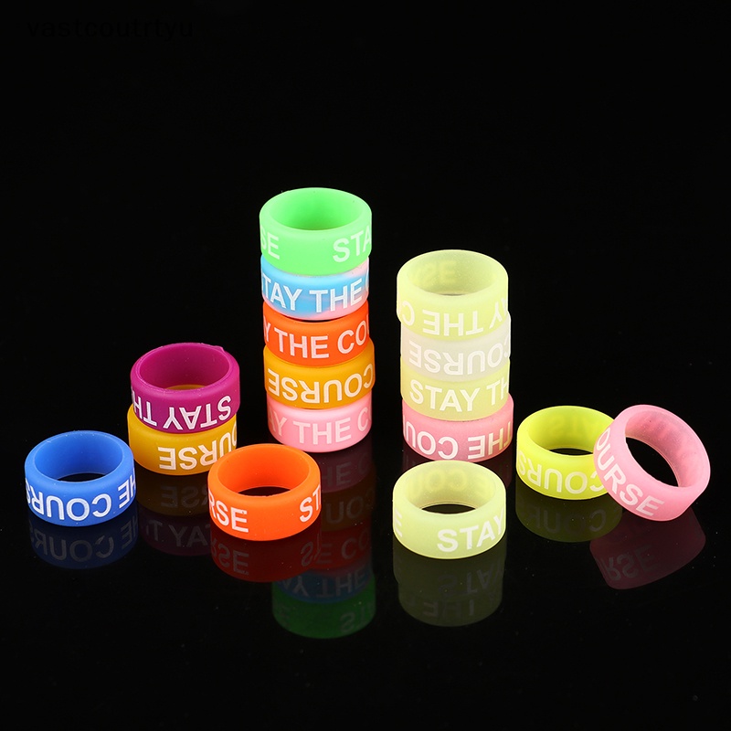 Set 10 Vòng silicone Hình Chữ o mini Cố Định Cần Câu Cá Chống Trượt 13mm