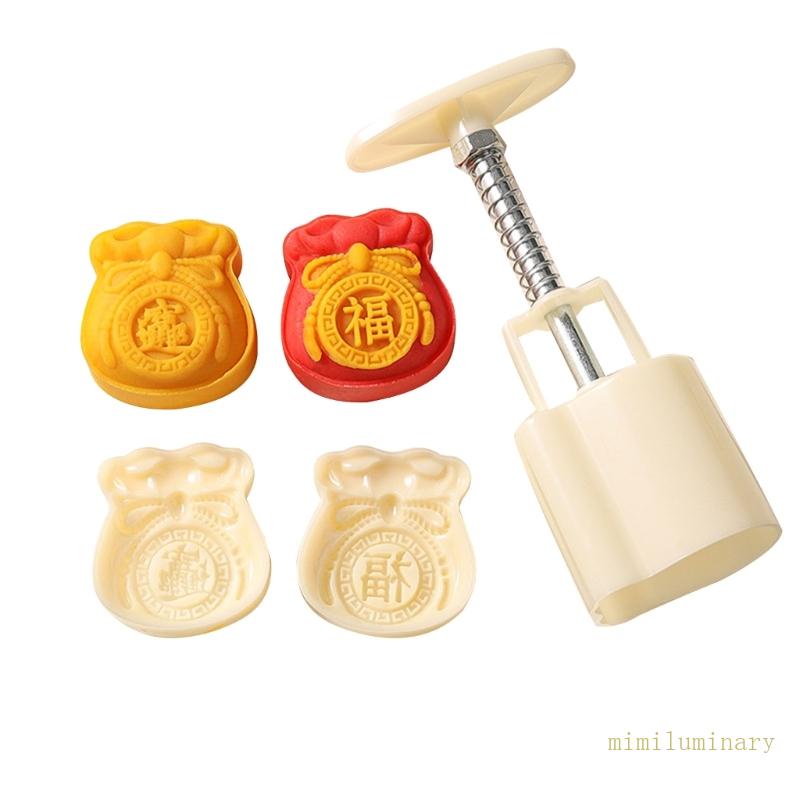 Khuôn Nhựa Làm Bánh Trung Thu 50g Tiện Dụng