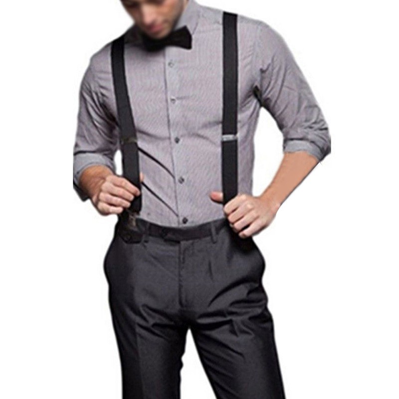 (Thỏa Thuận) Dây Đai Quần Yếm Chữ y Màu Đen Co Giãn Có Thể Điều Chỉnh Cho Nam Và Nữ