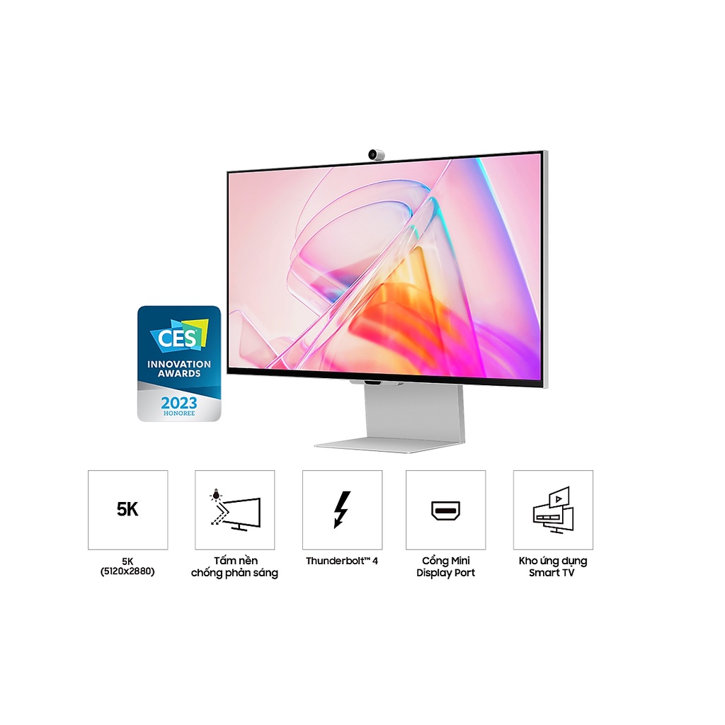 Màn Hình Samsung ViewFinity 5K S9 S90P LS27C900PAEXXV 27 inch - Hàng Chính Hãng