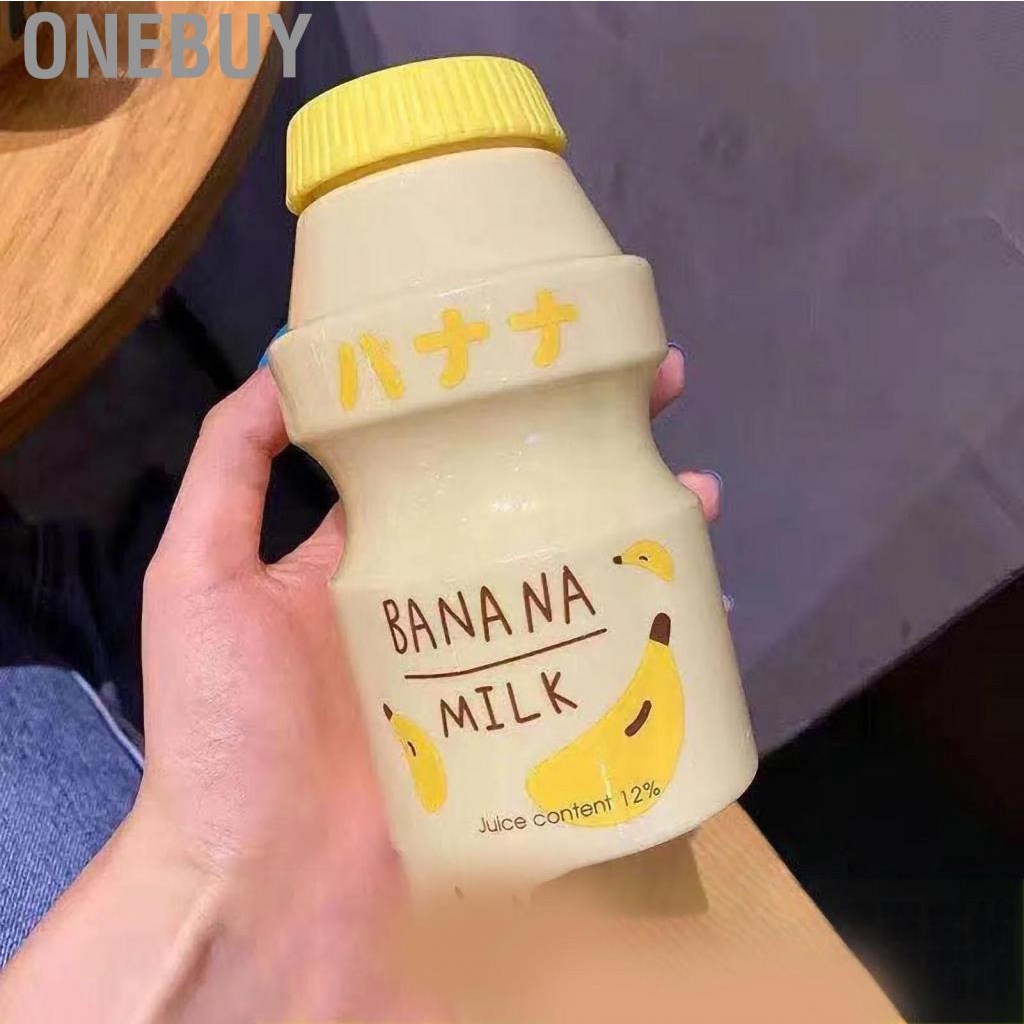 Onebuy Portable Children Drinking Bottle with Strap PC Plastic Outdoor Water Cup Cute Fruit Pattern