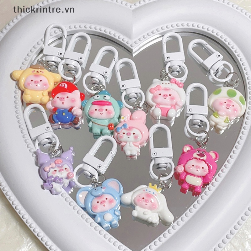 Th Móc Khóa Hình Búp Bê kuromi cinnamoroll melody Hoạt Hình Dễ Thương Trang Trí Ba Lô / Túi Xe Hơi vn