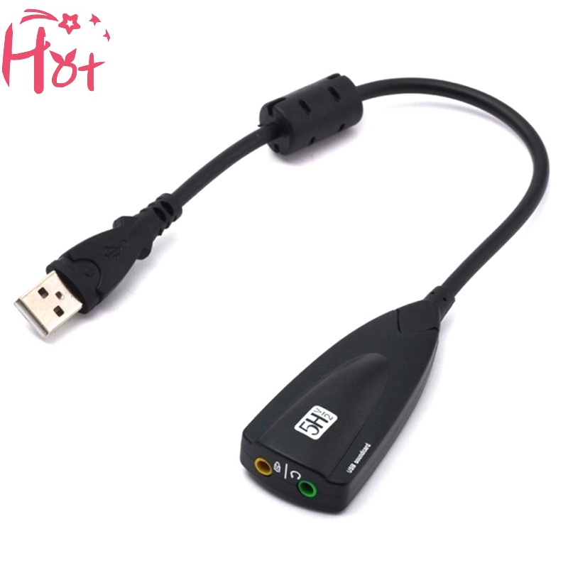 Jr card Âm Thanh 7.1 Chuyển Đổi 5hv2 usb Sang 3d ch jack Cắm 3.5mm Cho laptop pc vn